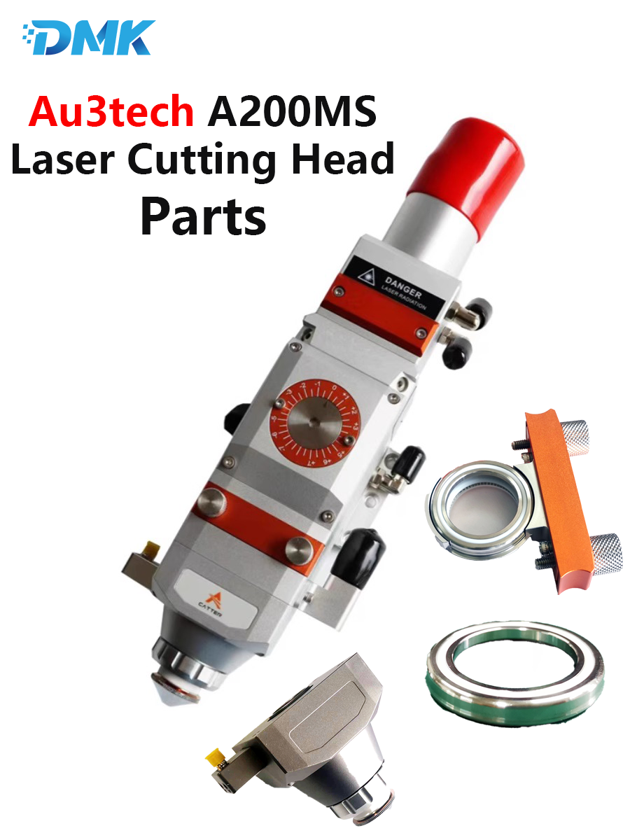 Metal Laser Cutter Head - อะไหล่หัวตัดเลเซอร์ Au3Tech A200MS ชิ้นส่วนเลนส์ป้องกันการโฟกัส ตัวเก็บประจุ เซ็นเซอร์