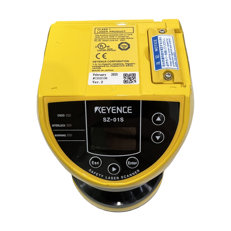 Industrial Laser Types - เครื่องสแกนเลเซอร์เพื่อความปลอดภัย KEYENCE SZ-01S แบบฟังก์ชันเดียว ใช้สำหรับป้องกันความปลอดภัยในพื้นที่ระบบอัตโนมัติทางอุตสาหกรรม