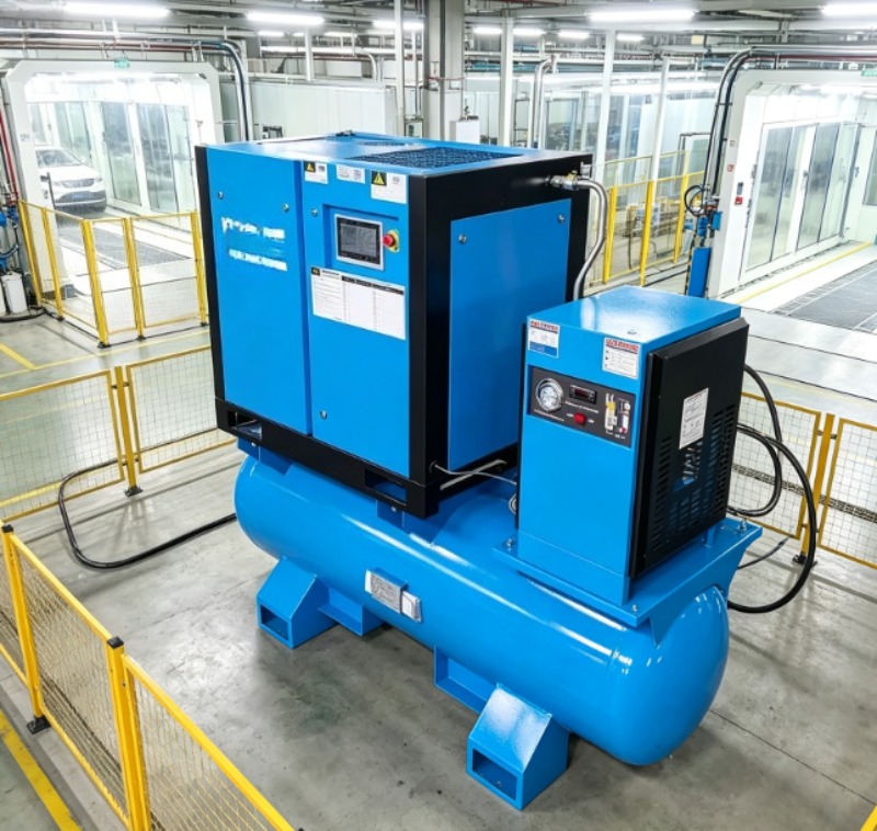 Industrial Laser Types - เครื่องอัดอากาศแบบสกรูชนิดแยกส่วน 22KW VSD 16 บาร์ 2.4