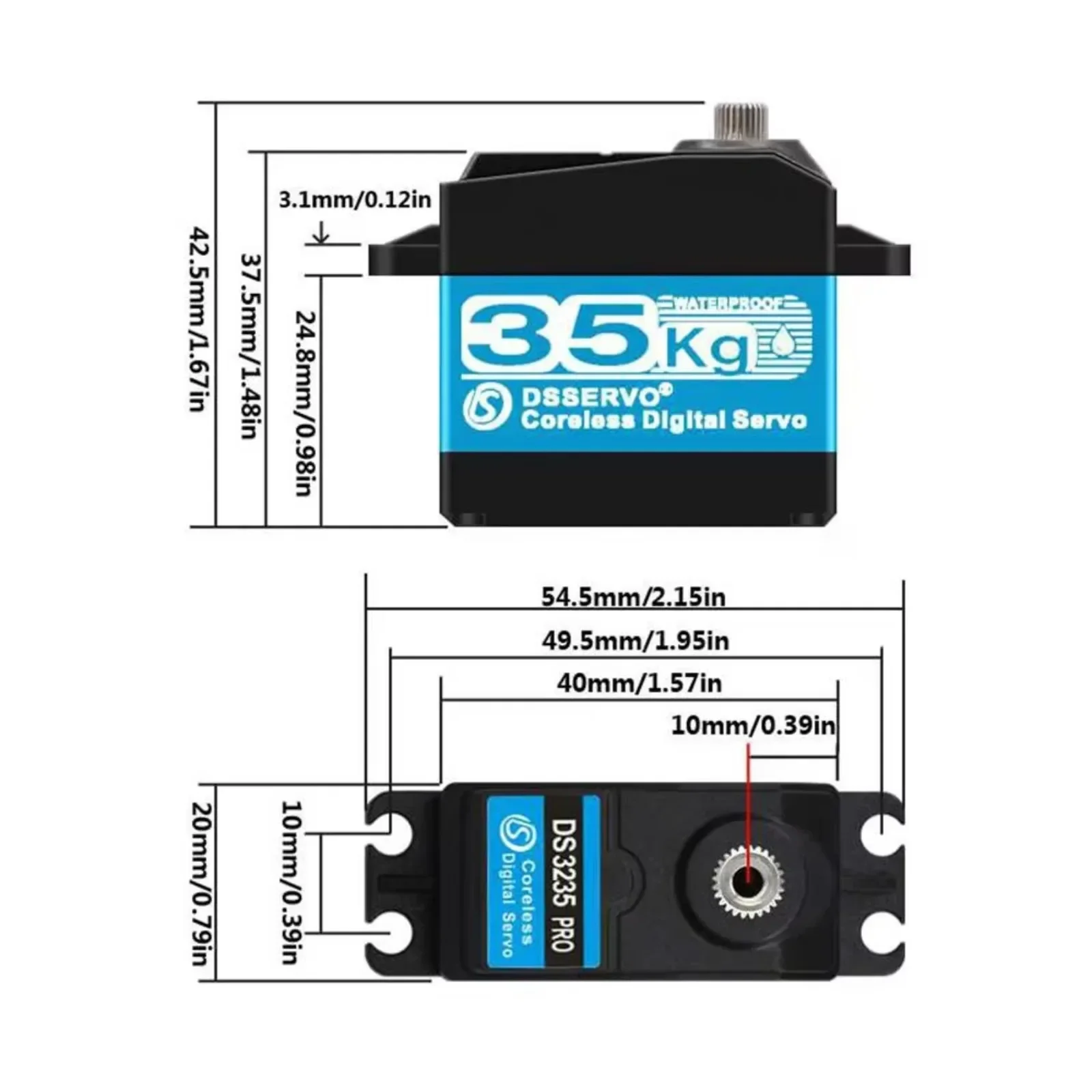 DS3235 PRO ซีอร์โวดิจิตอลไร้แก - Servo Motor Cnc บทวิจารณ์และราคา