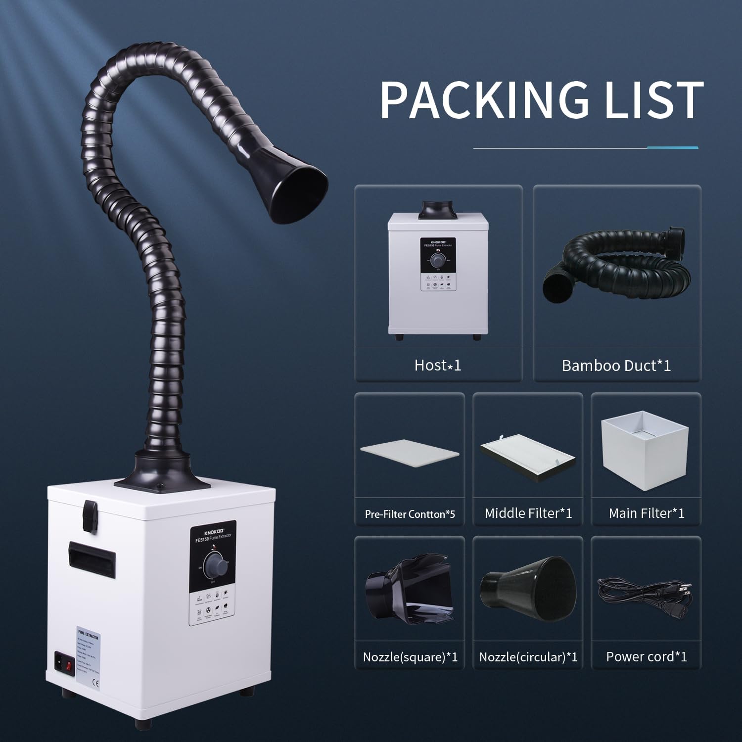 เครื่องดูดควันอุตสาหกรรม KNOKO - Industrial Laser Fume Extractor บทวิจารณ์และราคา
