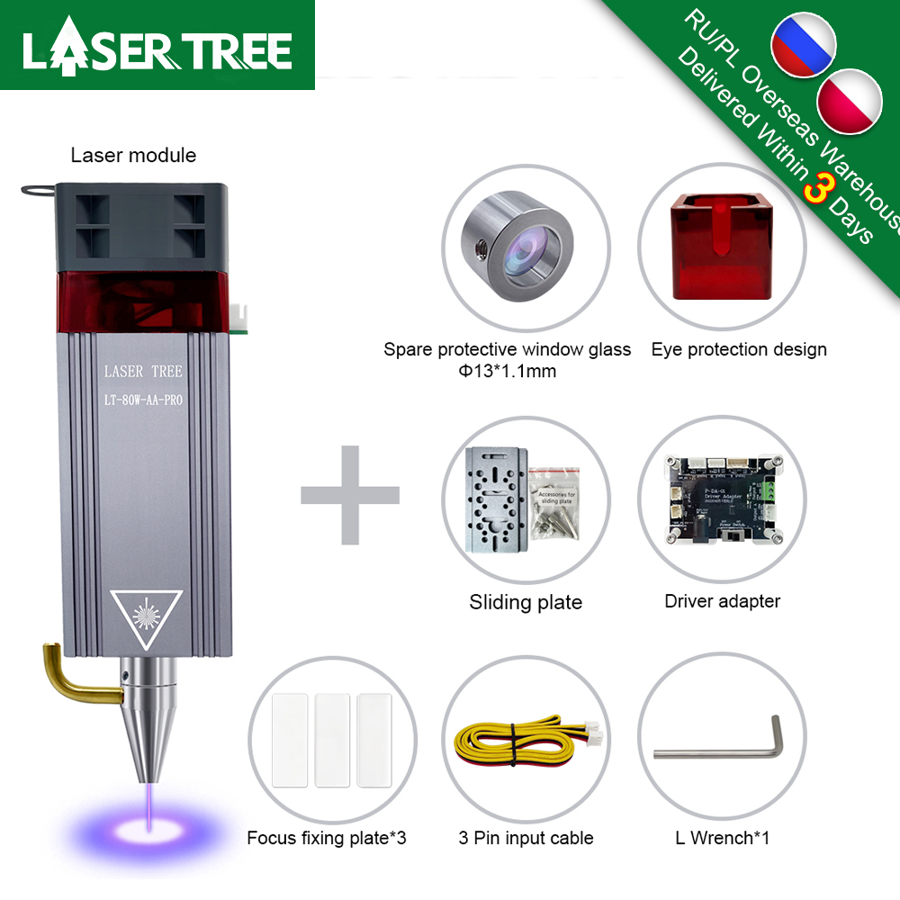 หัวเลเซอร์พลังงานแสง20W 10W 5W - Metal Laser Cutter Head บทวิจารณ์และราคา